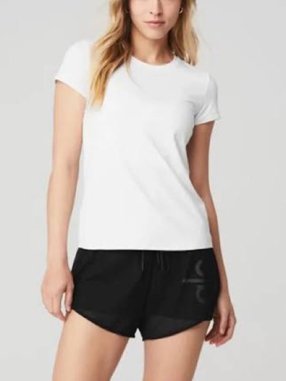 ALO Yoga Alosoft Finesse Tee - White Medium